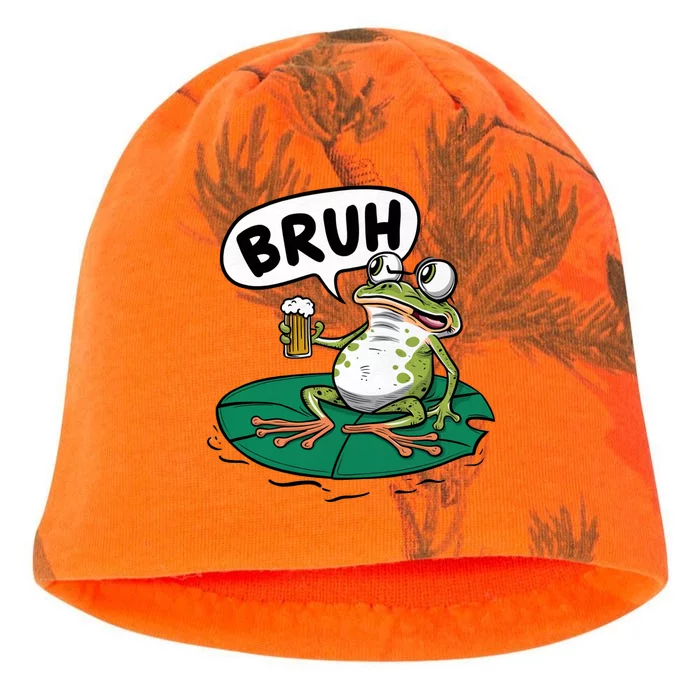 Funny Frog Bruh .. Kati - Camo Knit Beanie