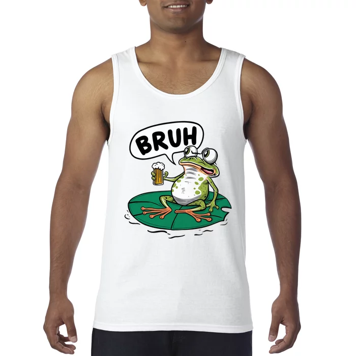 Funny Frog Bruh .. Tank Top