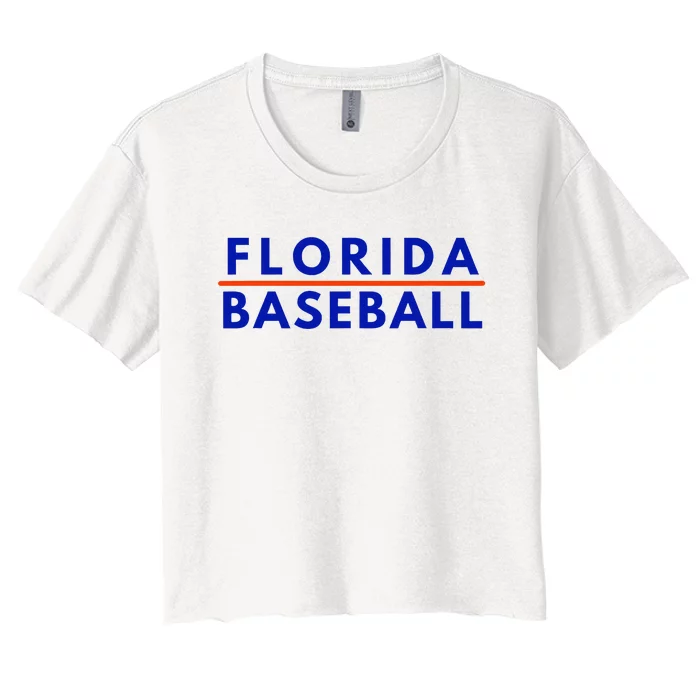 Florida Fl Baseball Fans Women's Crop Top Tee