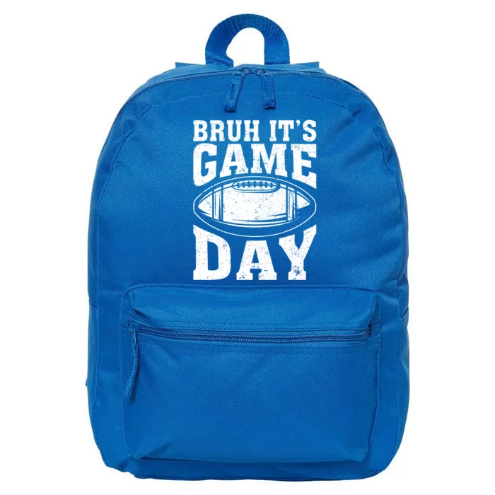 Funny Football Bruh Its Game Day Football 16 in Basic Backpack