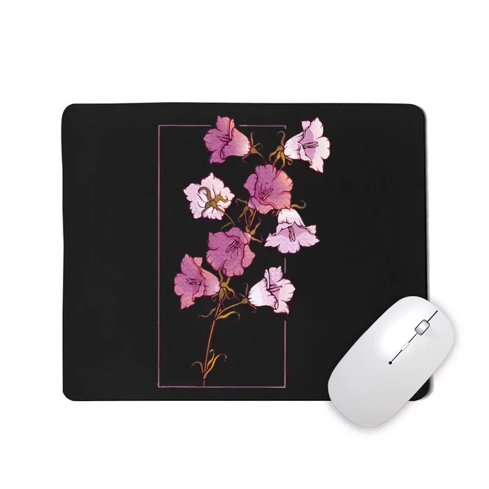 Floral Flower Bellflower Campanula Wildflower Mousepad