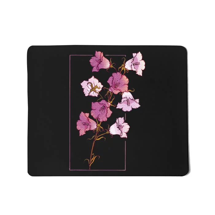 Floral Flower Bellflower Campanula Wildflower Mousepad