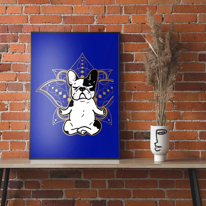 Funny French Bulldog Frenchie Yoga Dog Lovers Great Gift Poster