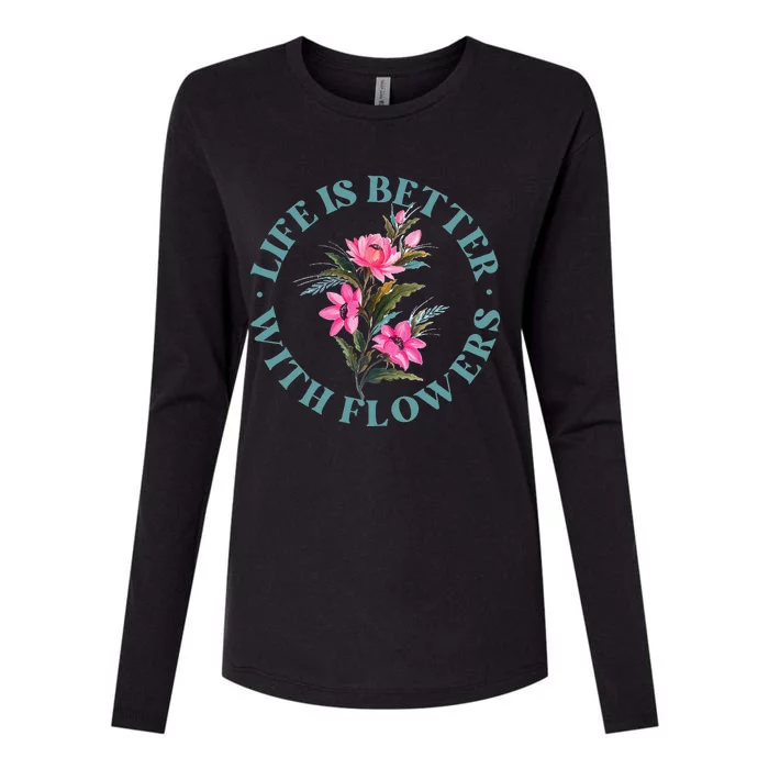 Florist Flower Bouquet Floral Designer Quote Womens Cotton Relaxed Long Sleeve T-Shirt