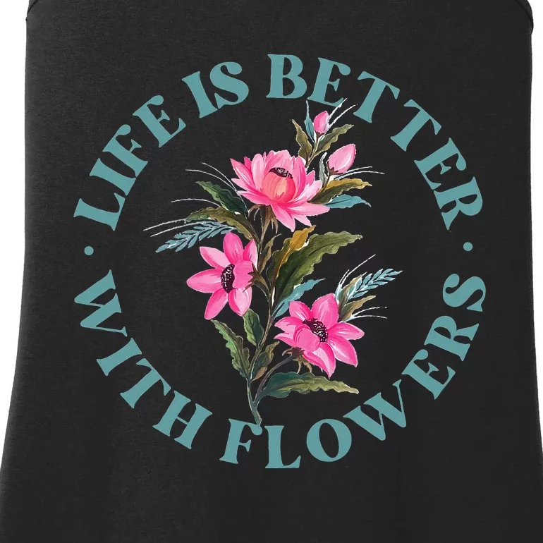 Florist Flower Bouquet Floral Designer Quote Ladies Essential Tank