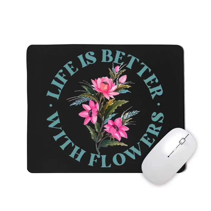 Florist Flower Bouquet Floral Designer Quote Mousepad