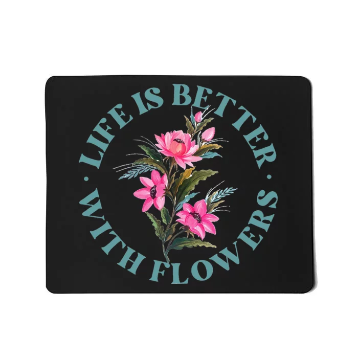 Florist Flower Bouquet Floral Designer Quote Mousepad