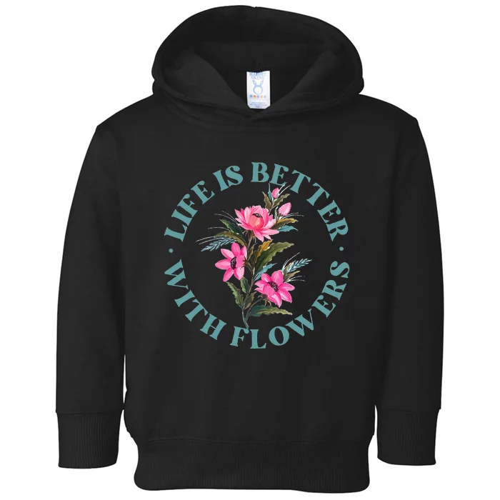 Florist Flower Bouquet Floral Designer Quote Toddler Hoodie