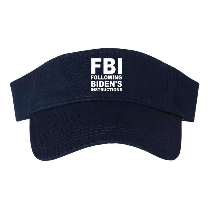 FBI Following Bidens Instructions Apparel Valucap Bio-Washed Visor