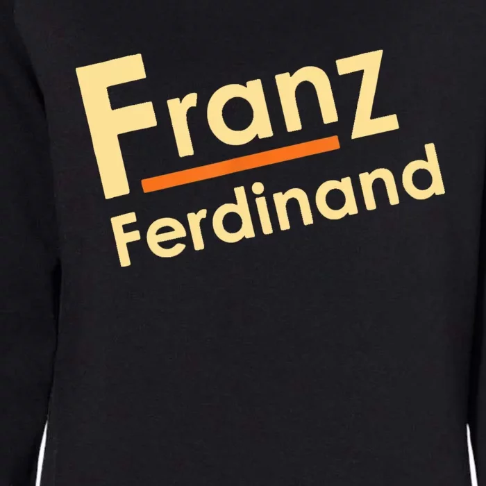 Franz Ferdinands Band Logo, Rock Music For Fans Womens California Wash Sweatshirt