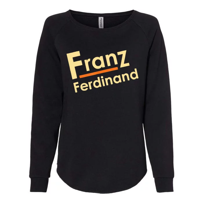 Franz Ferdinands Band Logo, Rock Music For Fans Womens California Wash Sweatshirt