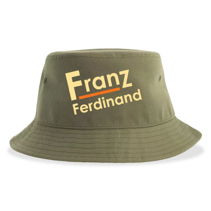 Franz Ferdinands Band Logo, Rock Music For Fans Sustainable Bucket Hat