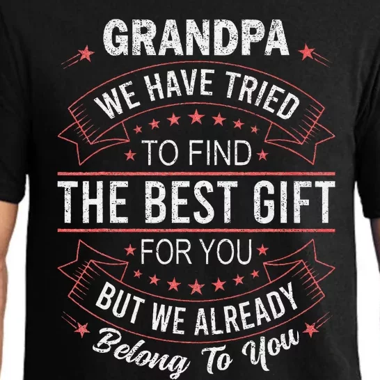 Funny FathersDay Birthday For Grandpa From GrandDaughter Son Pajama Set