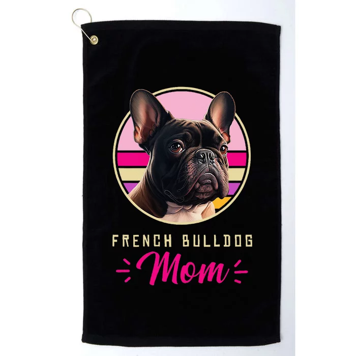 Funny French Bulldog Retro Outfits Clothes Frenchie Dog Mom Platinum Collection Golf Towel