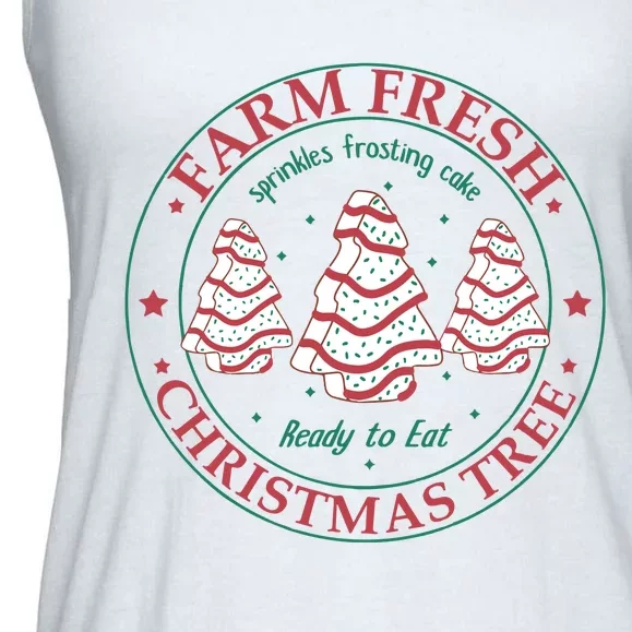 Farm Fresh Christmas Tree Cakes Christmas Ladies Essential Flowy Tank