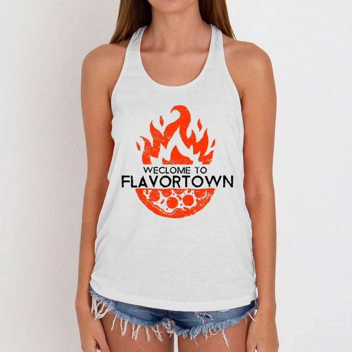 Flavortown Food Culture Women's Knotted Racerback Tank