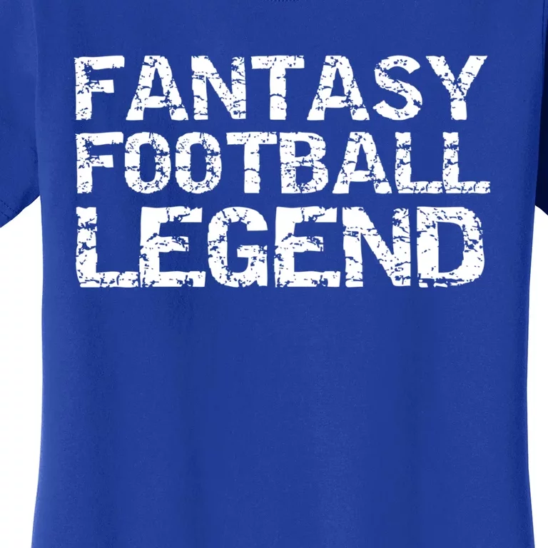 Fantasy Football Championship Winner Fantasy Football Legend Gift Women's T-Shirt