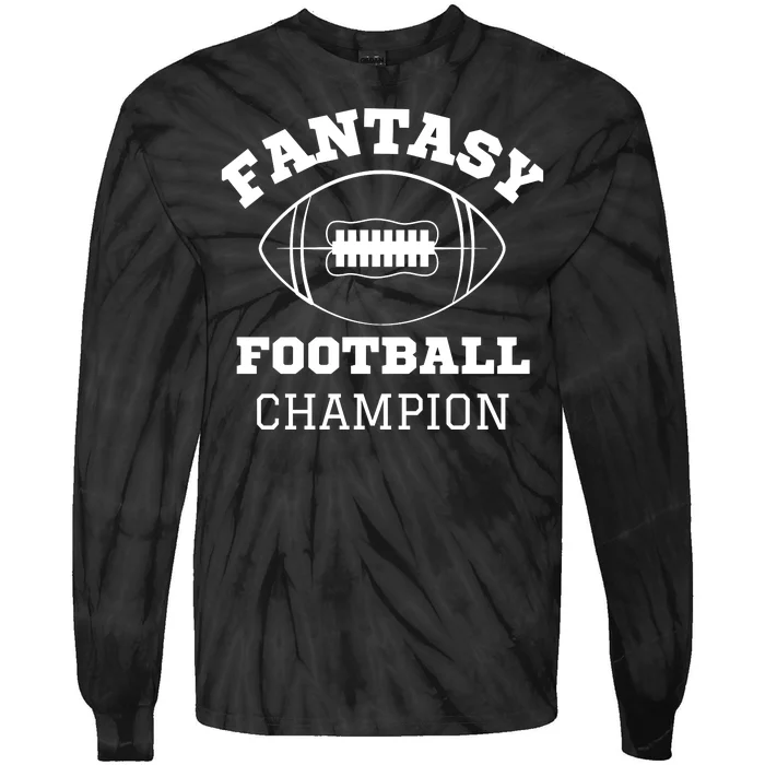 Fantasy Football Champion, Funny Fantasy Football, Funny Draft Tie-Dye Long Sleeve Shirt