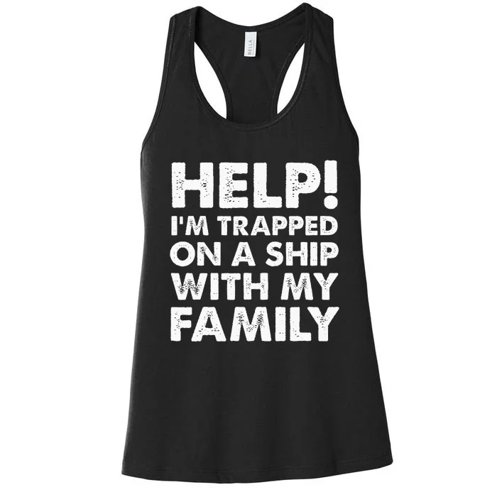 Funny Family Cruise Matching Vacation Cruising Women's Racerback Tank