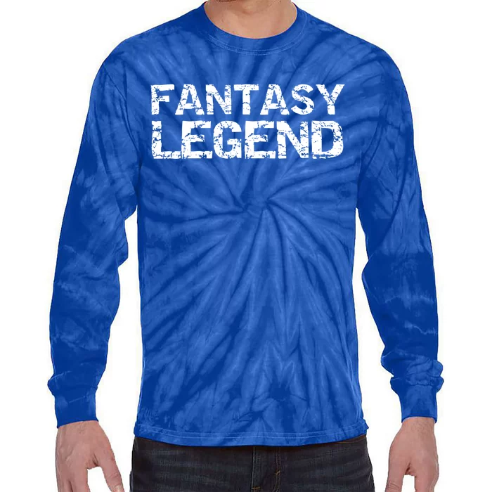 Fantasy Football Championship Winner Trophy Fantasy Legend Gift Tie-Dye Long Sleeve Shirt