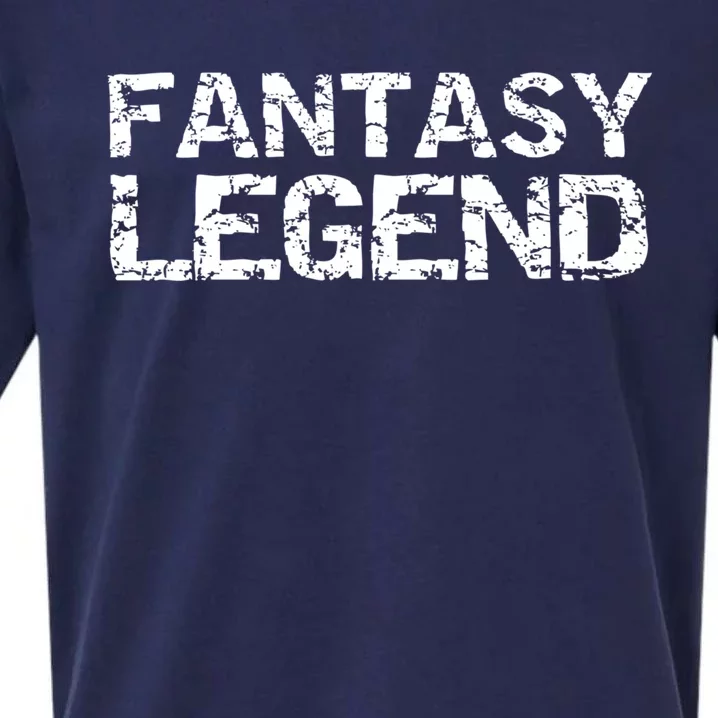 Fantasy Football Championship Winner Trophy Fantasy Legend Gift Sueded Cloud Jersey T-Shirt