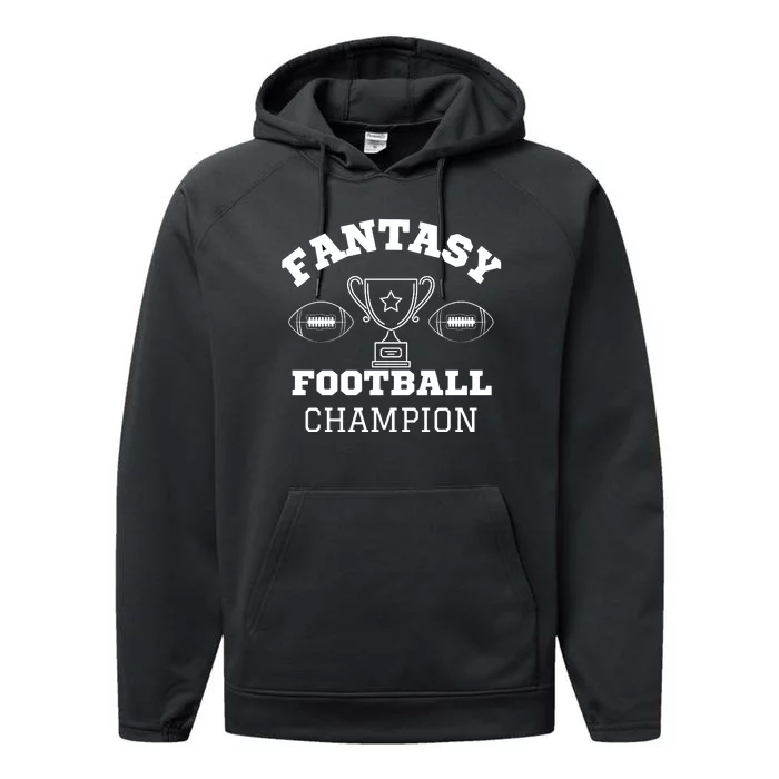 Fantasy Football Champion, Funny Fantasy Football, Funny FFL Performance Fleece Hoodie