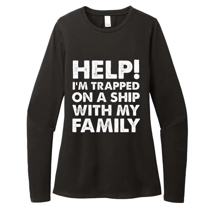 Funny Family Cruise Matching Vacation Cruising Womens CVC Long Sleeve Shirt