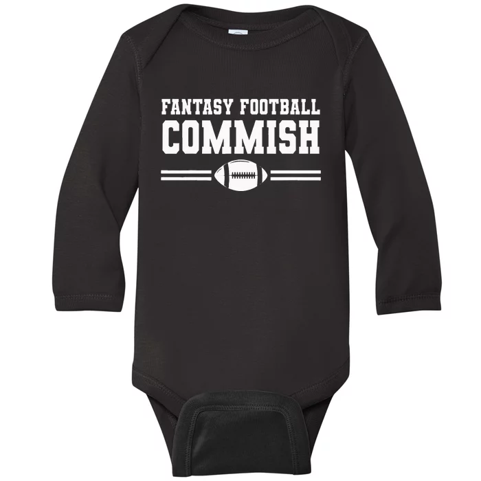 Fantasy Football Commish League Baby Long Sleeve Bodysuit