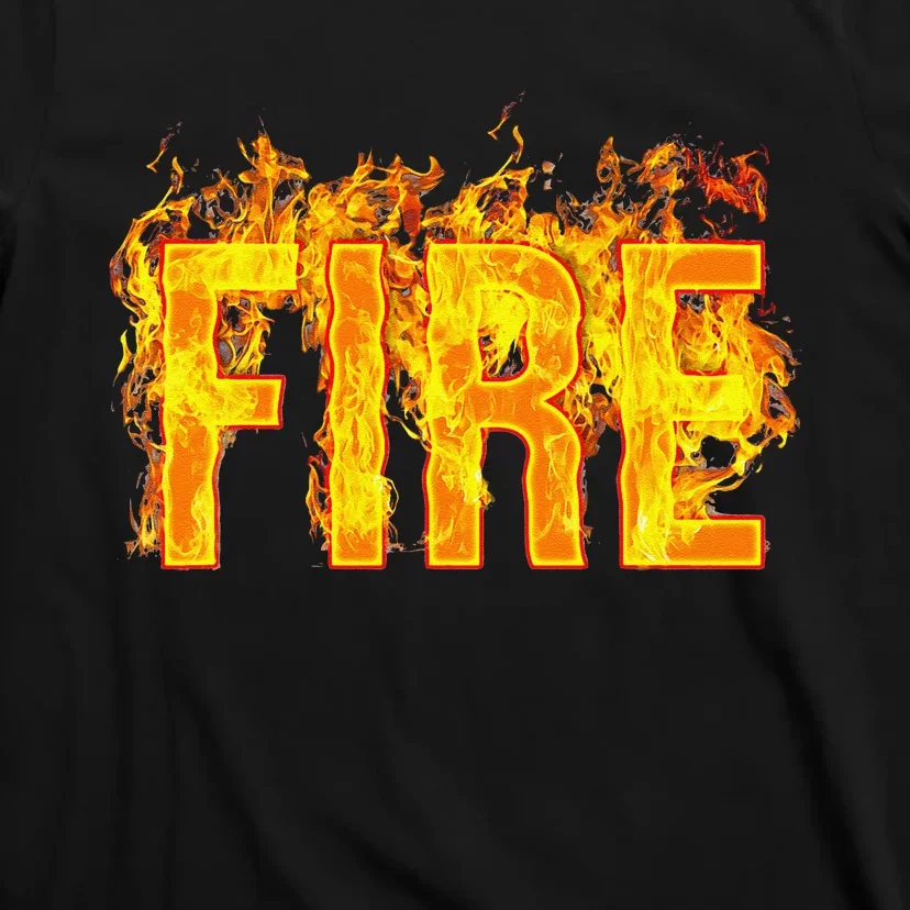 Fire Family Couple Matching Diy Last Minute Halloween Party T-Shirt