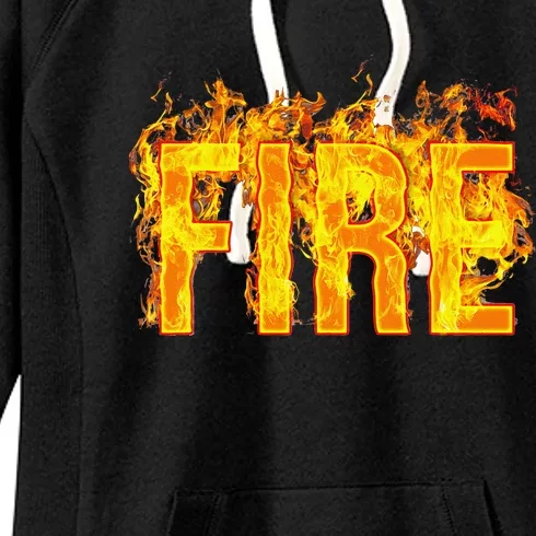 Fire Family Couple Matching Diy Last Minute Halloween Party Women's Fleece Hoodie