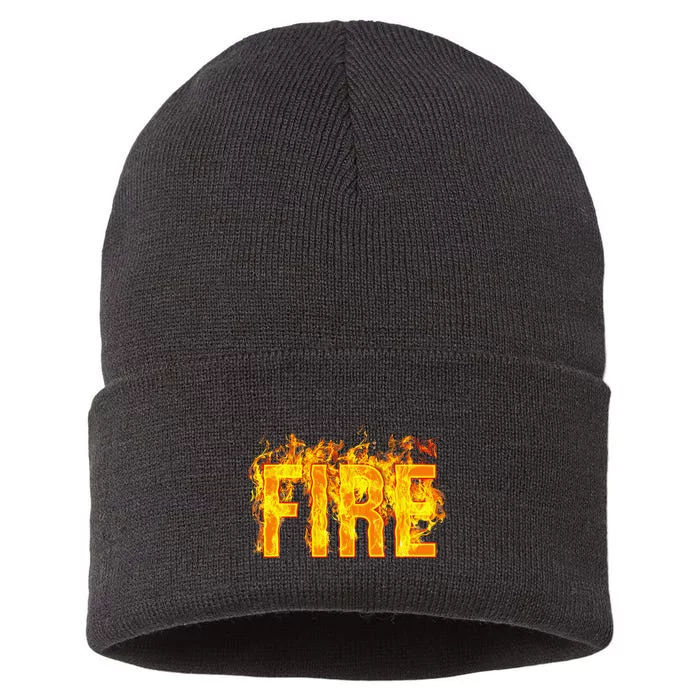 Fire Family Couple Matching Diy Last Minute Halloween Party Sustainable Knit Beanie