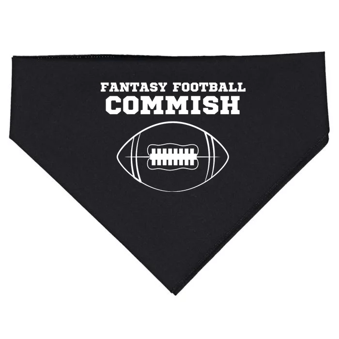 Fantasy Football Commish, Funny Fantasy Football Guru, Commissioner USA-Made Doggie Bandana