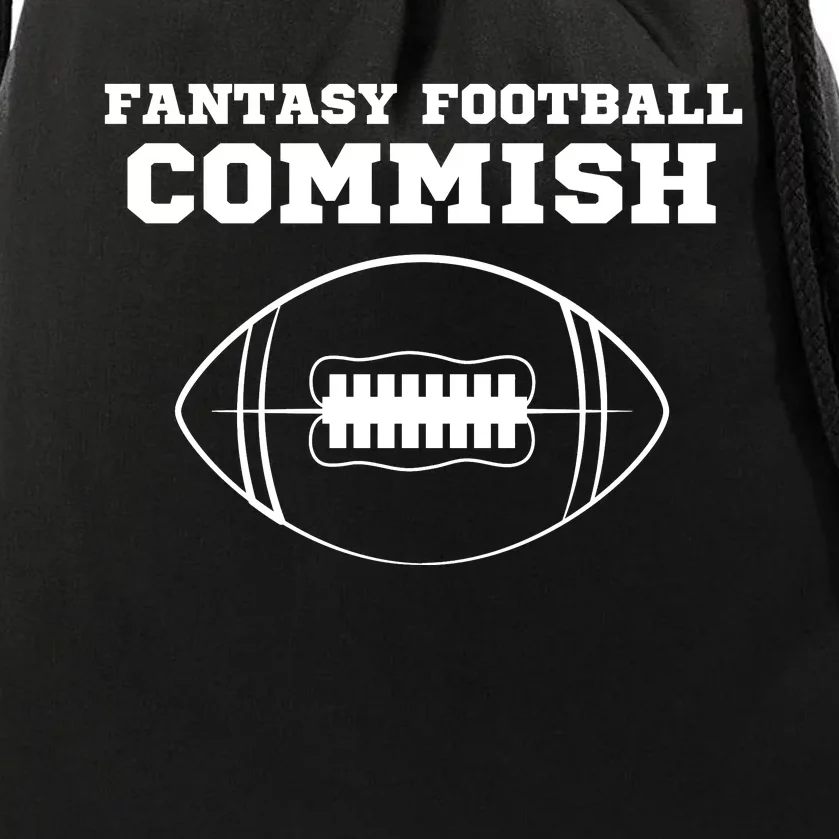 Fantasy Football Commish, Funny Fantasy Football Guru, Commissioner Drawstring Bag