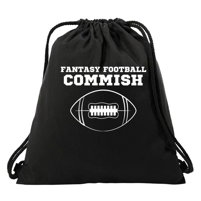 Fantasy Football Commish, Funny Fantasy Football Guru, Commissioner Drawstring Bag