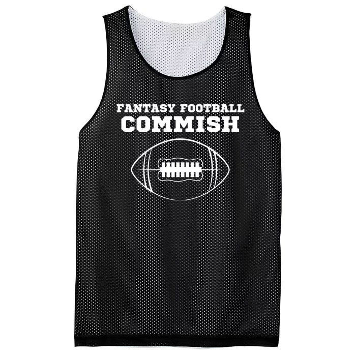 Fantasy Football Commish, Funny Fantasy Football Guru, Commissioner Mesh Reversible Basketball Jersey Tank