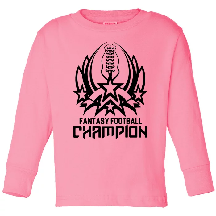 Fantasy Football Champion Toddler Long Sleeve Shirt