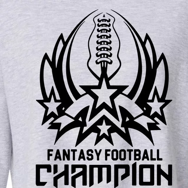 Fantasy Football Champion Cropped Pullover Crew