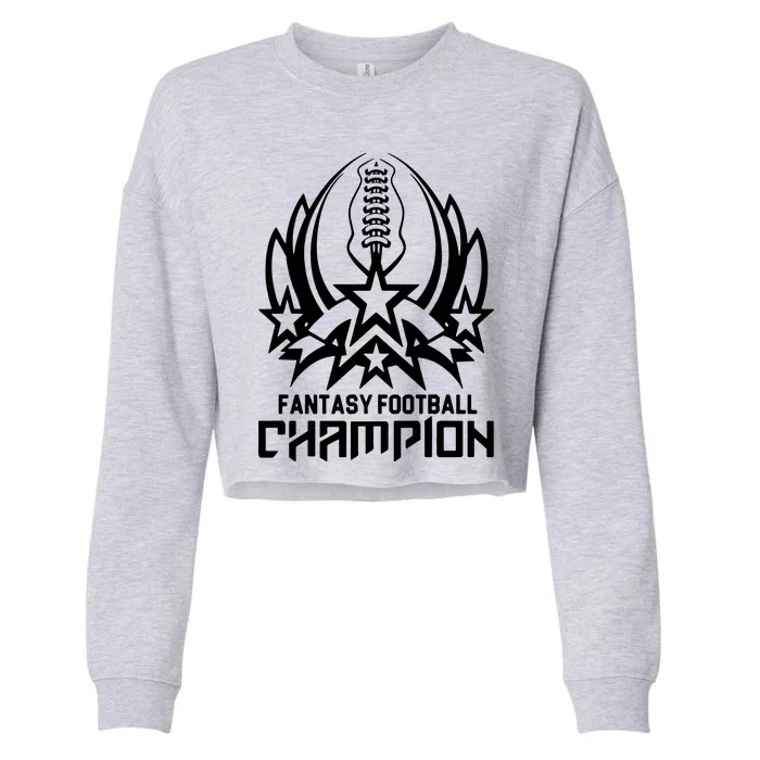 Fantasy Football Champion Cropped Pullover Crew