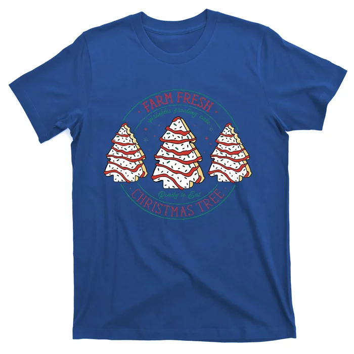 Farm Fresh Christmas Tree Frosting Frosted Cake Debbie T-Shirt