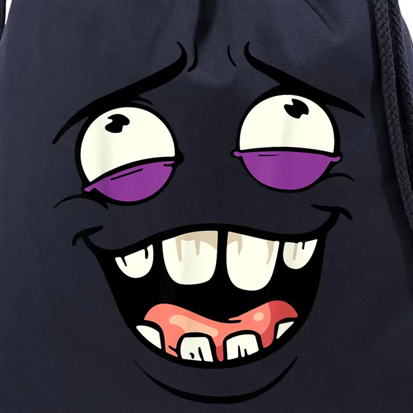 Funny Face Cartoon Laughing Face Expression Humor Drawstring Bag