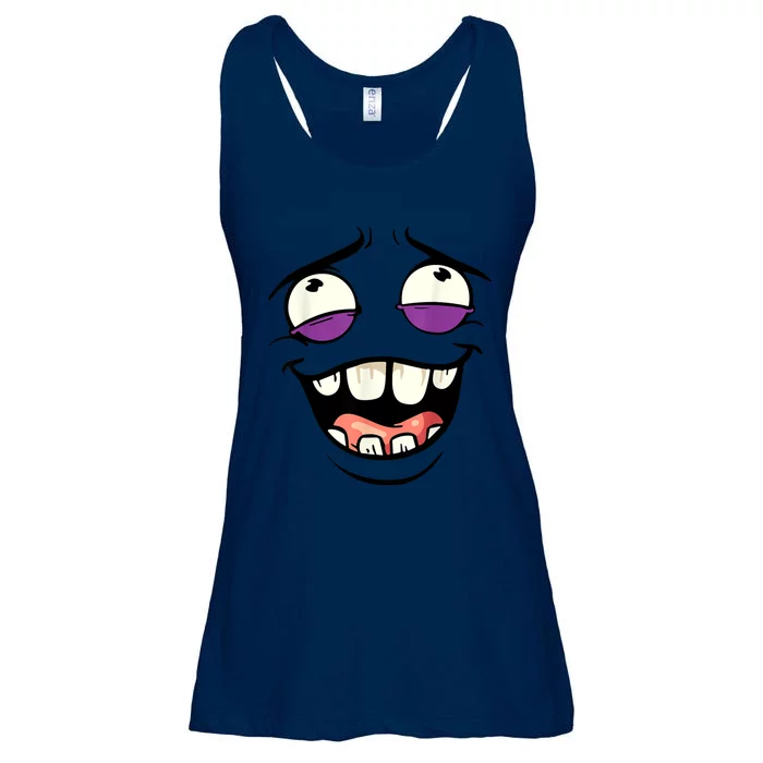 Funny Face Cartoon Laughing Face Expression Humor Ladies Essential Flowy Tank