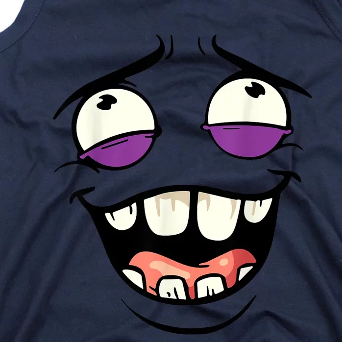 Funny Face Cartoon Laughing Face Expression Humor Tank Top