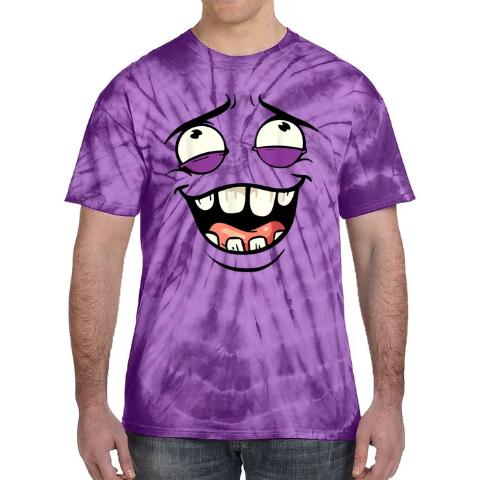 Funny Face Cartoon Laughing Face Expression Humor Tie-Dye T-Shirt