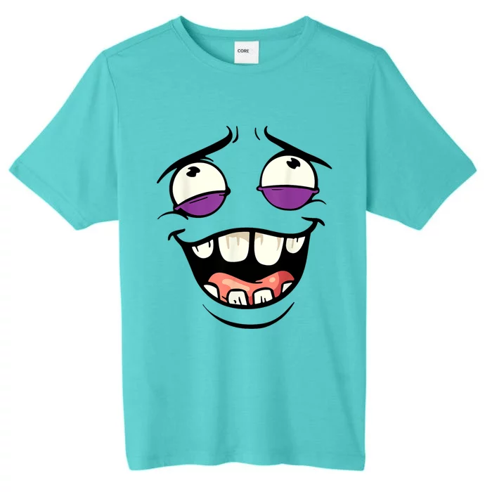 Funny Face Cartoon Laughing Face Expression Humor ChromaSoft Performance T-Shirt