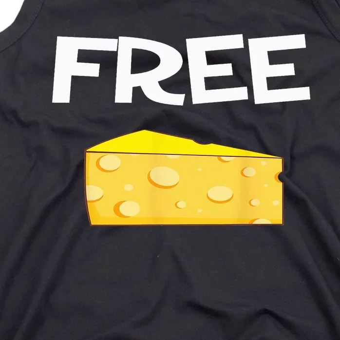 Funny Free Cheese design for the cheese lovers in your life Tank Top