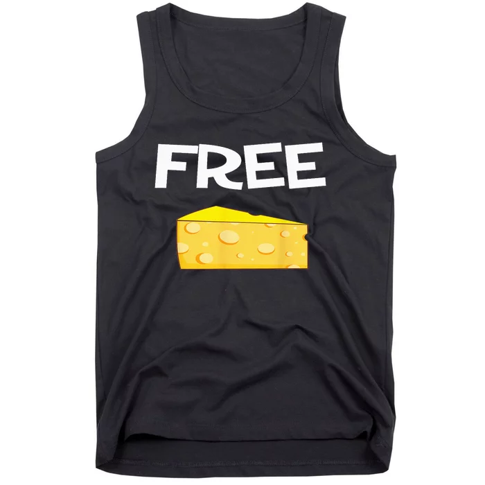 Funny Free Cheese design for the cheese lovers in your life Tank Top