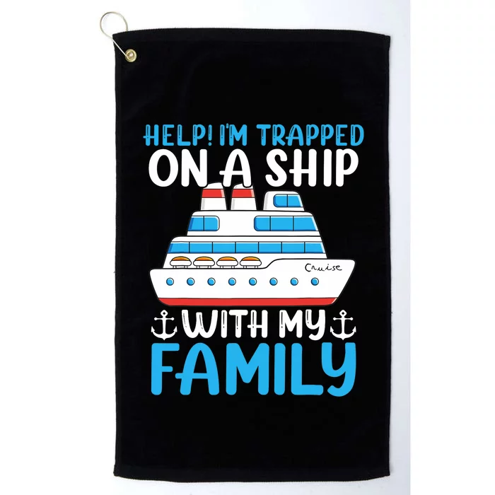 Funny Family Cruise Gifts Matching Vacation Group Cruising Platinum Collection Golf Towel