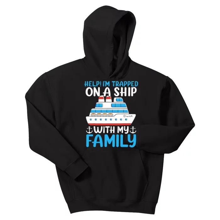 Funny Family Cruise Gifts Matching Vacation Group Cruising Kids Hoodie