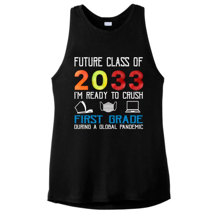 Funny Future Class Of 2033 Im Ready To Crush First Grade Meaningful Gift Ladies Tri-Blend Wicking Tank