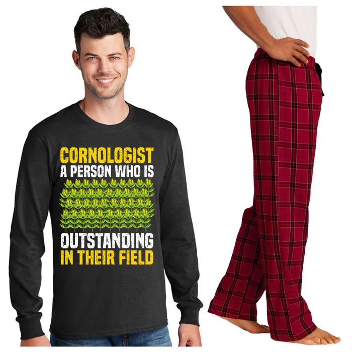 Funny Farming Corn Maize Cornologist Long Sleeve Pajama Set